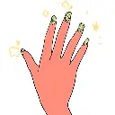 Faux-ongles motif mycose