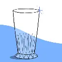 Gobelet en cristal consigné